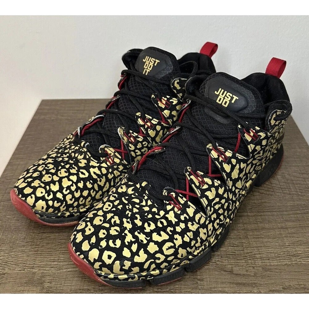Nike Free Trainer 7.0 Unleashed Speed Gold Cheetah Print Men's 10- 599087-006